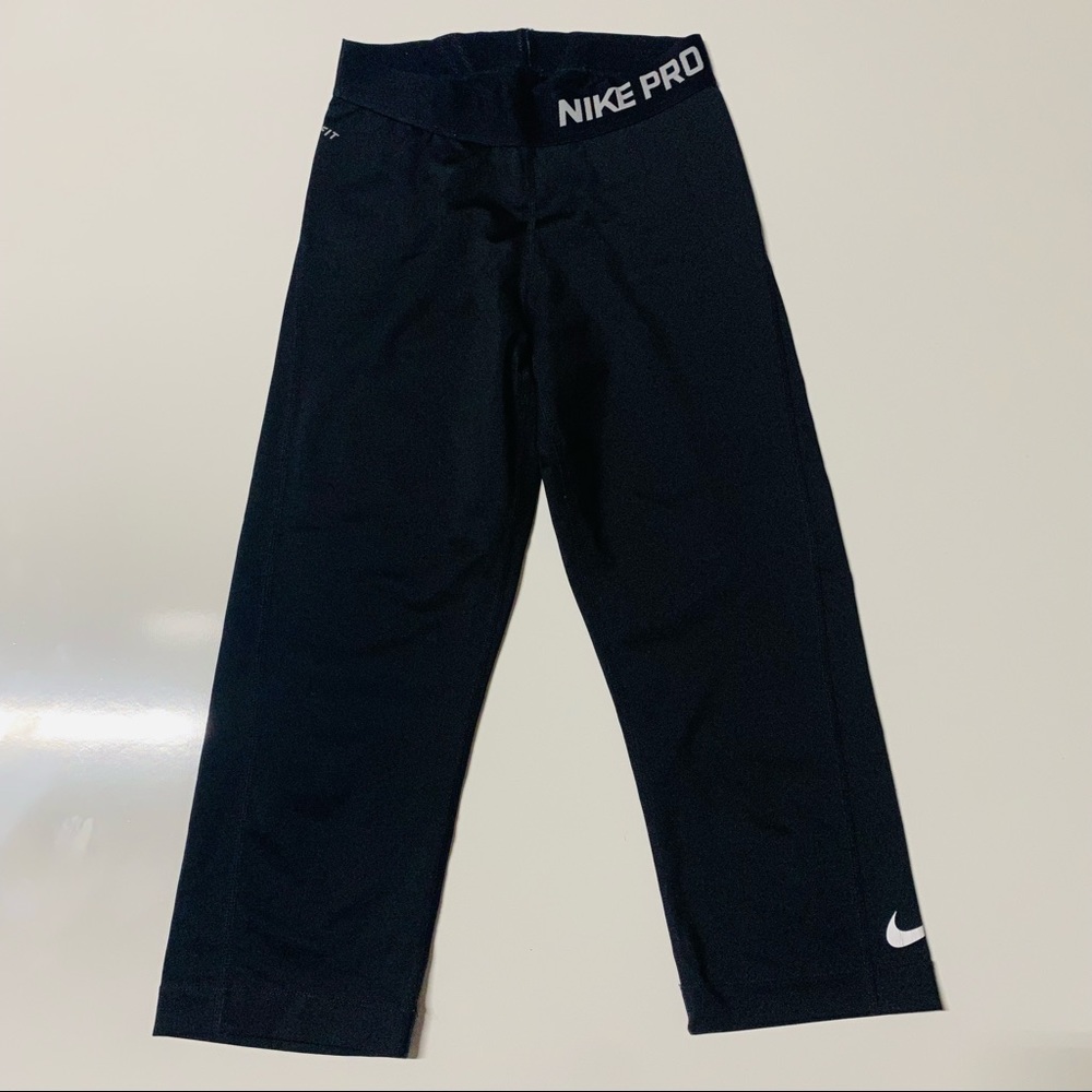 NIKE PRO black/white 3/4 leggings size XS